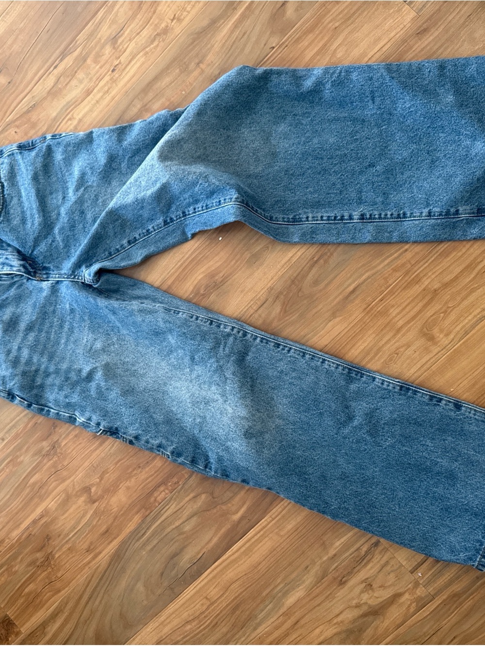 Edikted Relaxed Fit Men's Denim Jeans - Medium Blue